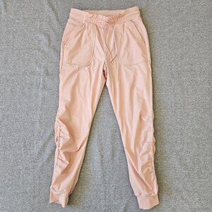 Lululemon Beyond The Studio Lined Jogger Pink Mist High Rise Pants Womens Size 8